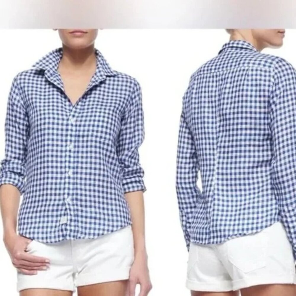 Frank & Eileen Barry Shirt (Blue Gingham) (Size Small)